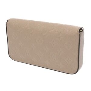 Louis Vuitton Shoulder Leather Felicie Empreinte Bag Pochette Tourterelle